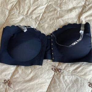Lightweight Black Strapless & Clear Strap Bra
